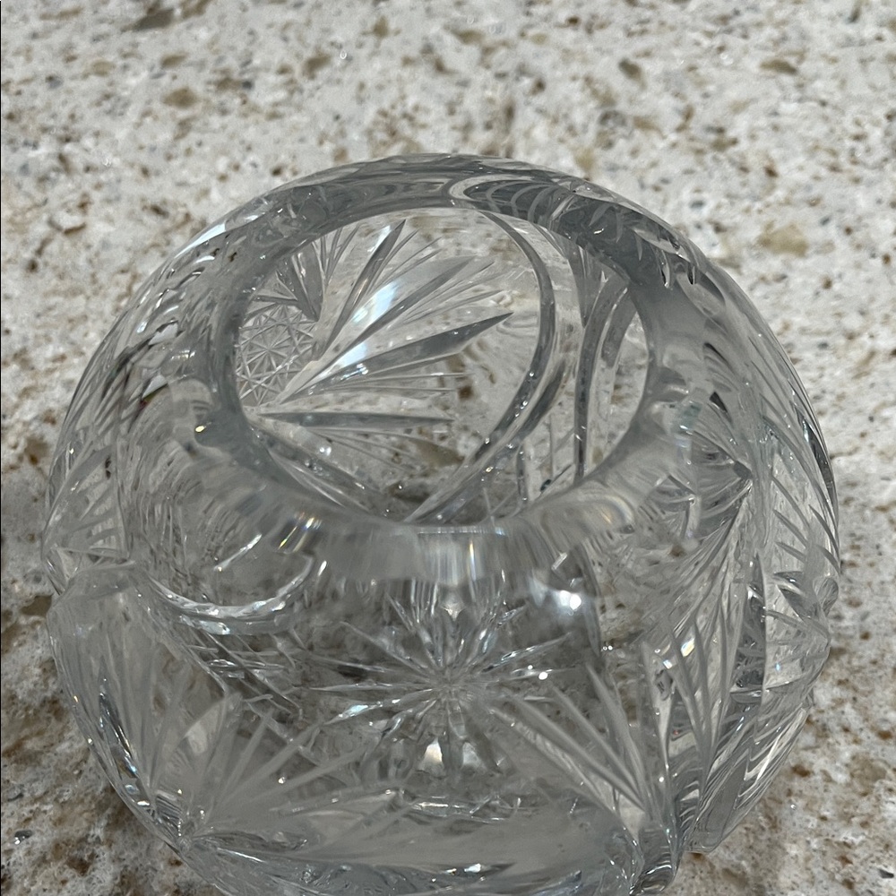Crystal Cut Glass Vase
